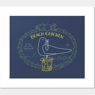 Beach Chicken Posters and Art